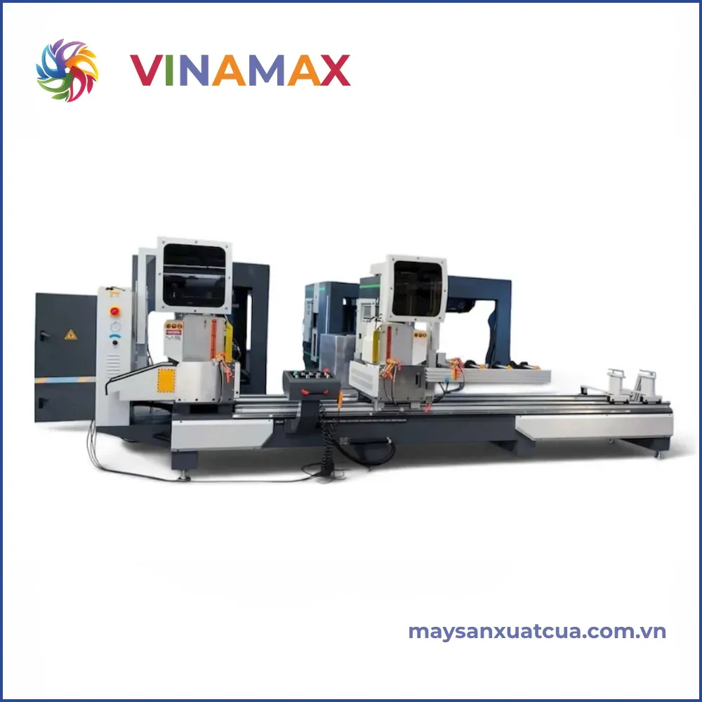 MÁY CẮT NHÔM 2 ĐẦU THƯỚC TỪ HIỂN THỊ SỐ LJZ2X-500X4200