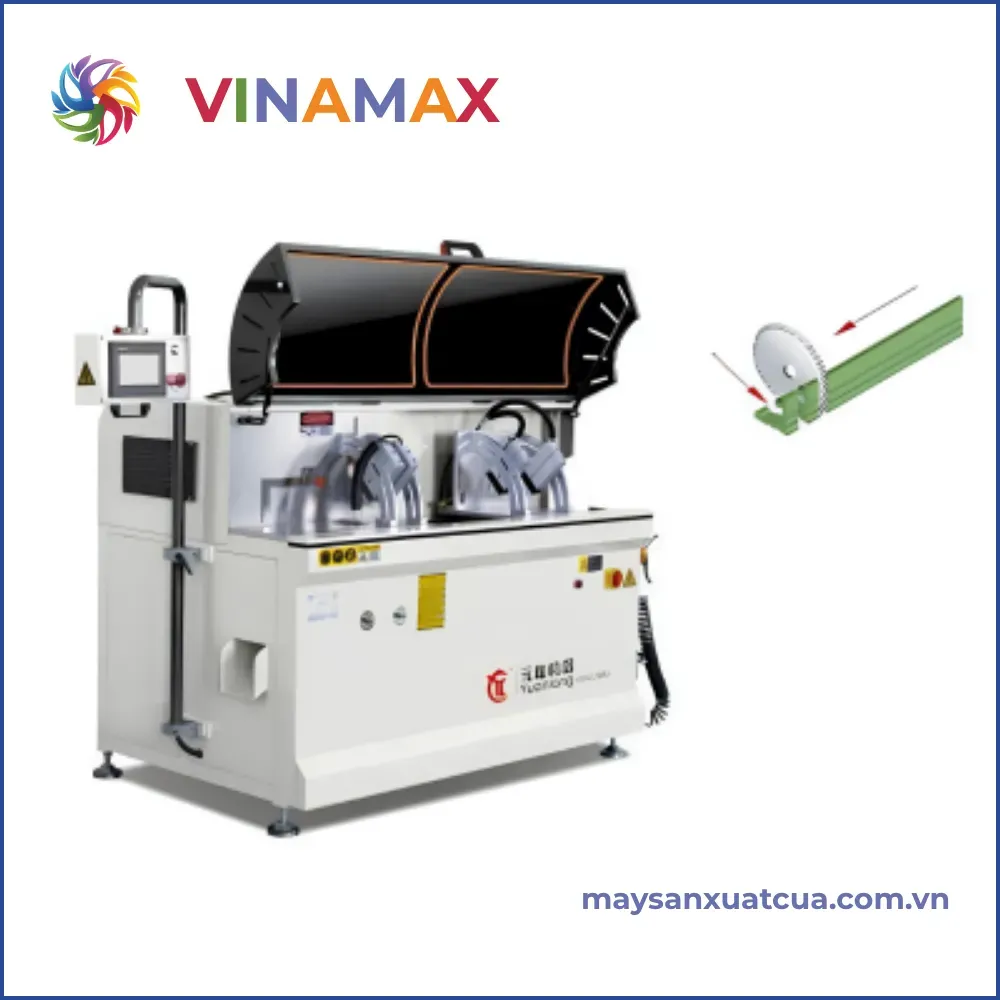 Máy cắt ke góc cửa nhôm tự động Yuanlong LJJAS-500