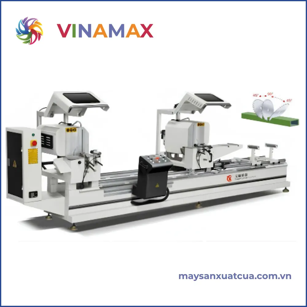 Máy cắt nhôm 2 đầu Yuanlong LJZ2-450*3700B
