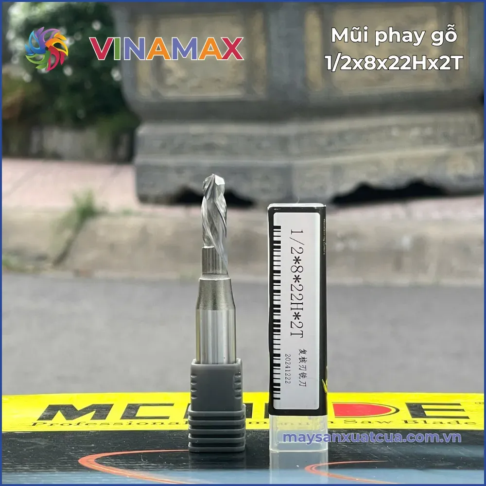 Mũi phay gỗ Tangli 1/2*8*22H*2T