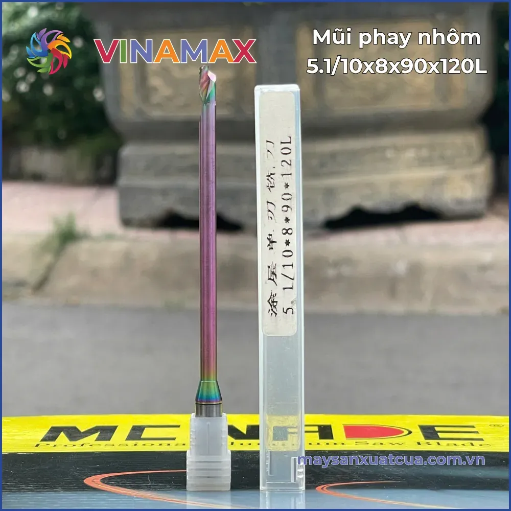 Mũi phay nhôm 5.1/10*8*90*120L