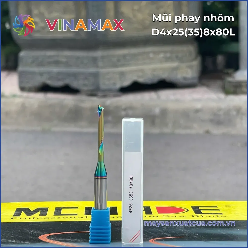 Mũi phay nhôm 4*25(35)*8*80L