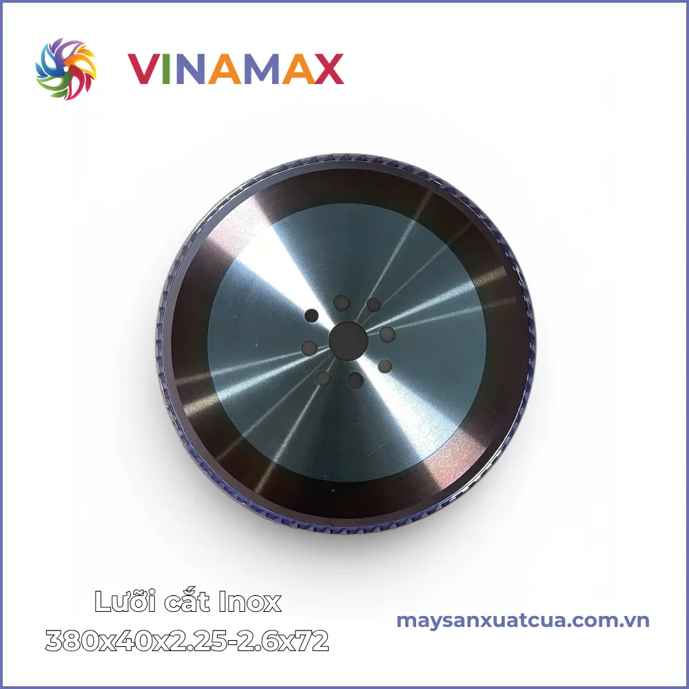 Lưỡi cắt Inox 380x40x2.25-2.6x72