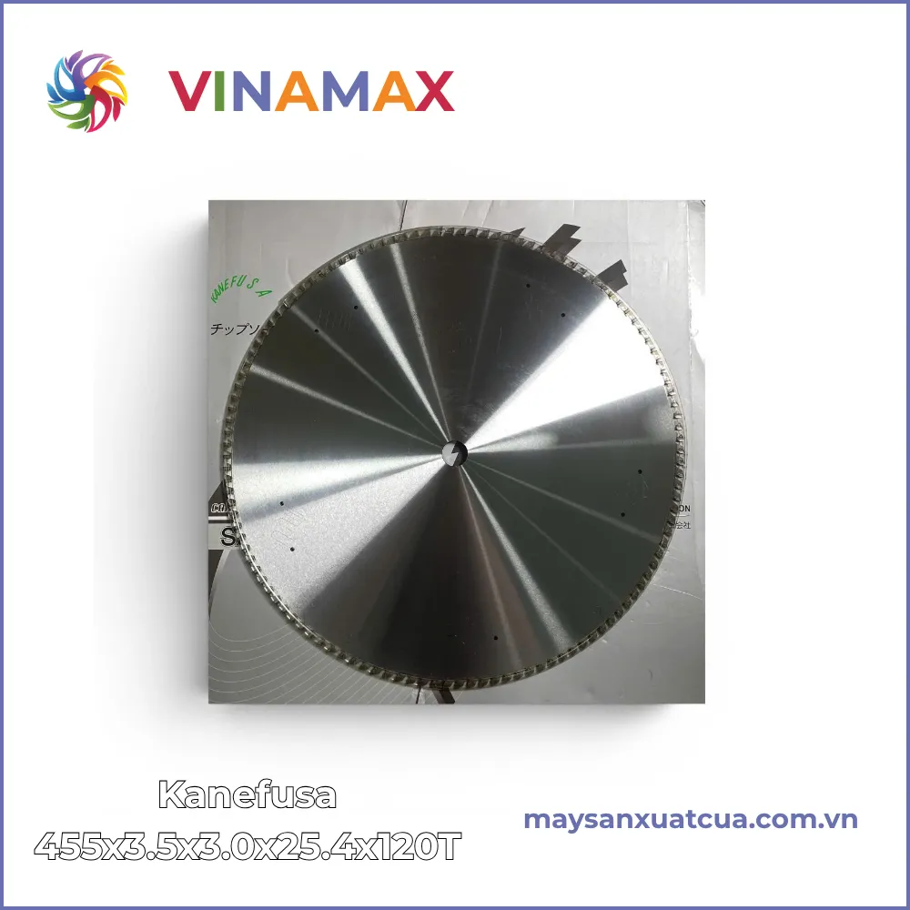 Lưỡi cắt nhôm Nhật KANEFUSA 455x25.4x3.5x3.0x120T