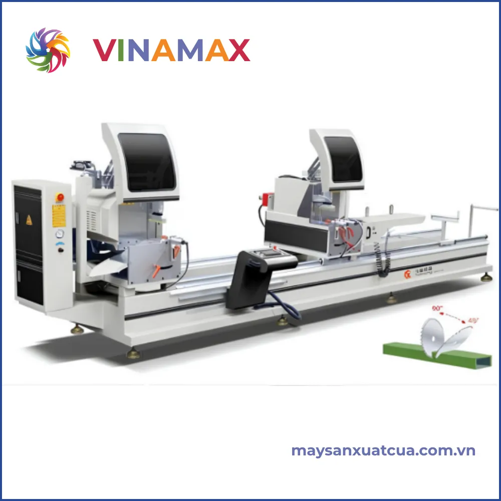Máy cắt nhôm 2 đầu YuanLong LJZ-CNC-600*5000