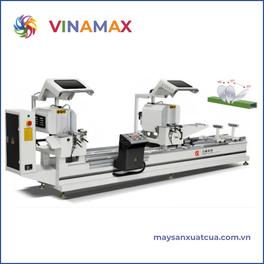 Máy cắt nhôm 2 đầu Yuanlong LJZ2-450*3700B
