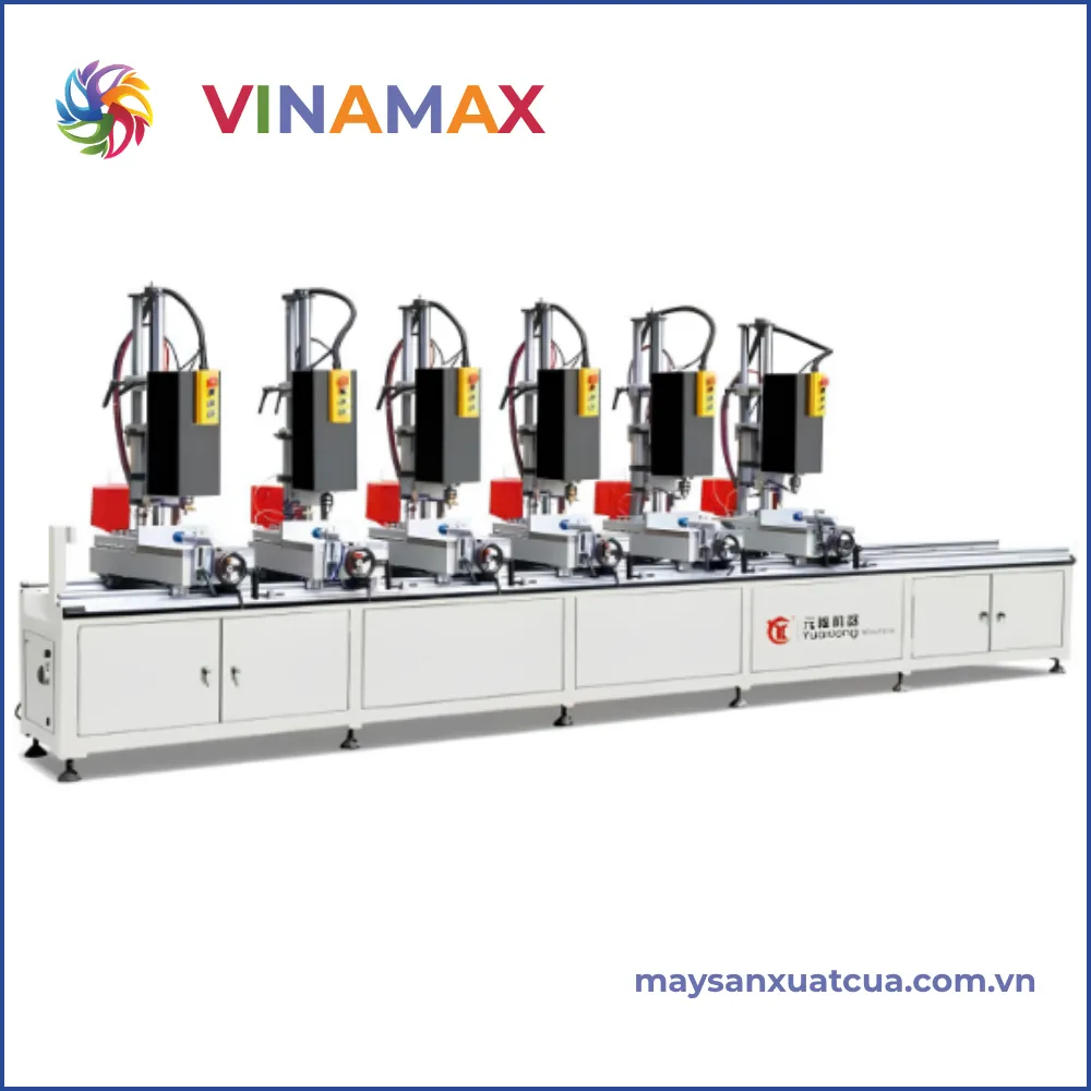 Máy khoan tổ hợp 6 đầu cho thanh nhôm profile Yuanlong