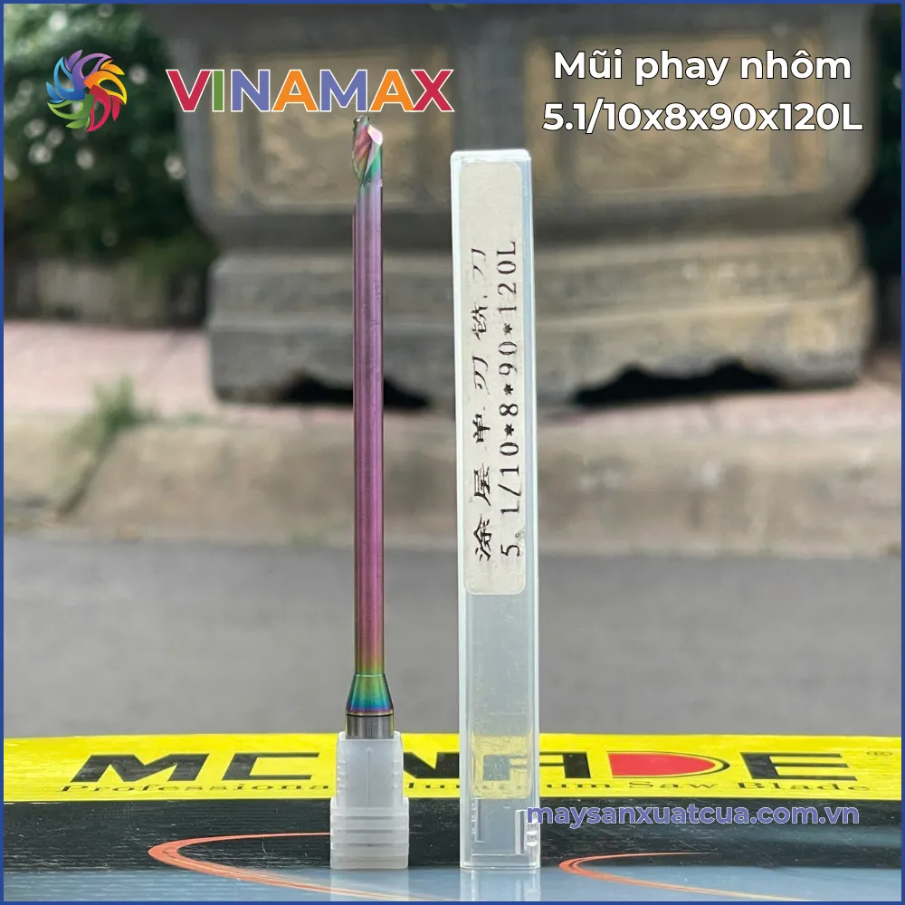 Mũi phay nhôm 5.1/10*8*90*120L
