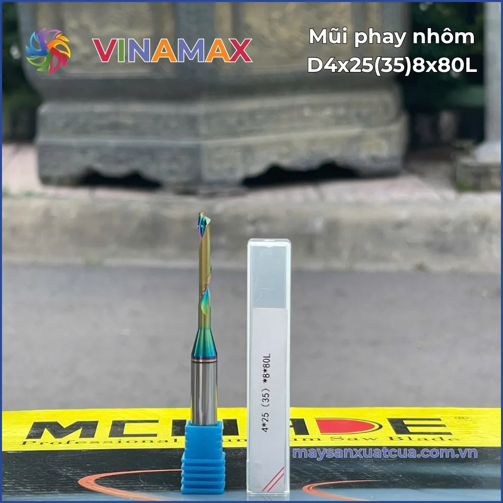 Mũi phay nhôm 4*25(35)*8*80L